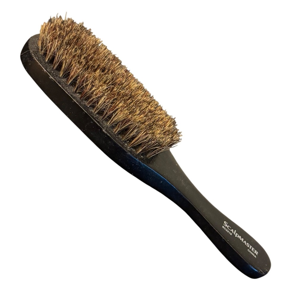 Scalpmaster SC2215 | Boar Bristle Hair Brush | Black Handle